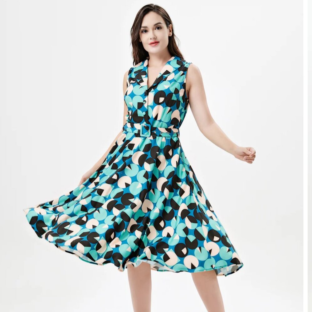 Miss Lulo Jani  Swing Pinup Dress Size Large